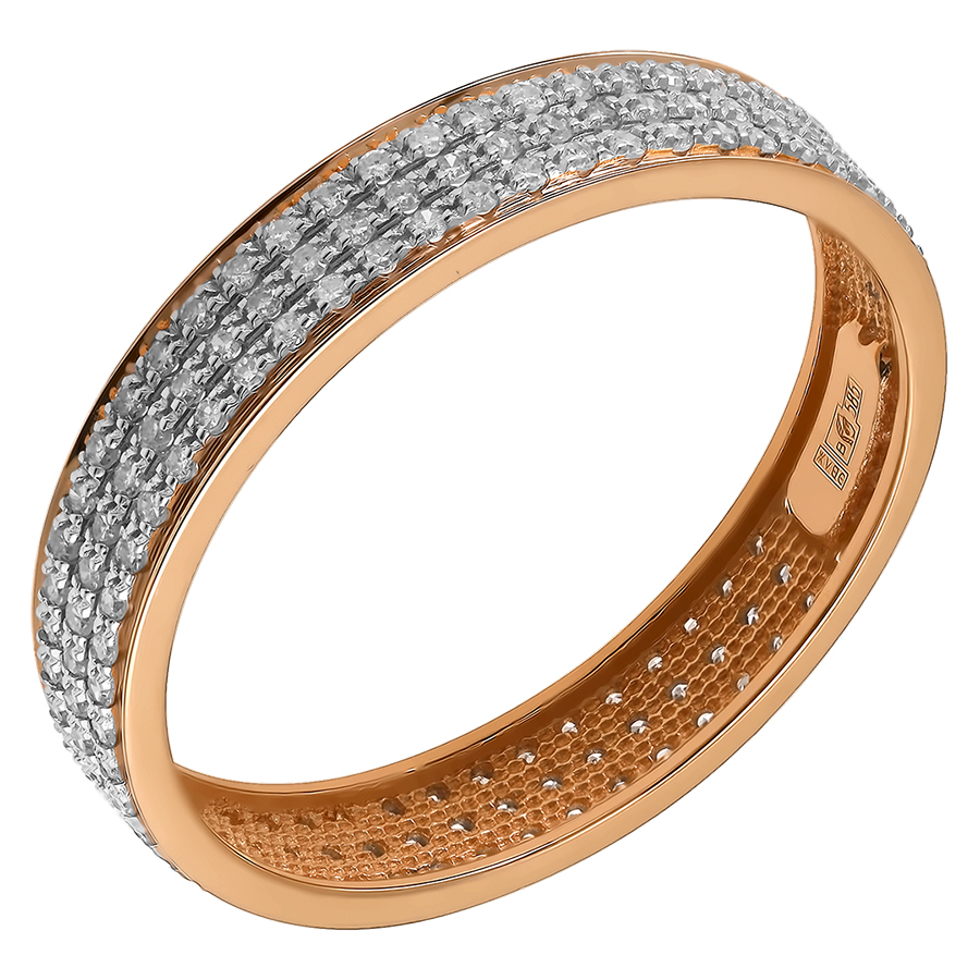 Кольцо, золото, бриллиант, 010-11000